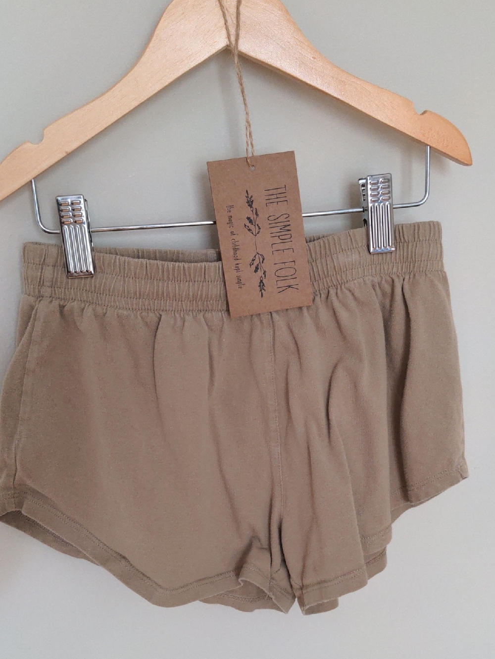 The Simple Folk 7/8Y Adventure Short In Sand, Boys Girls, Cotton Drawstring